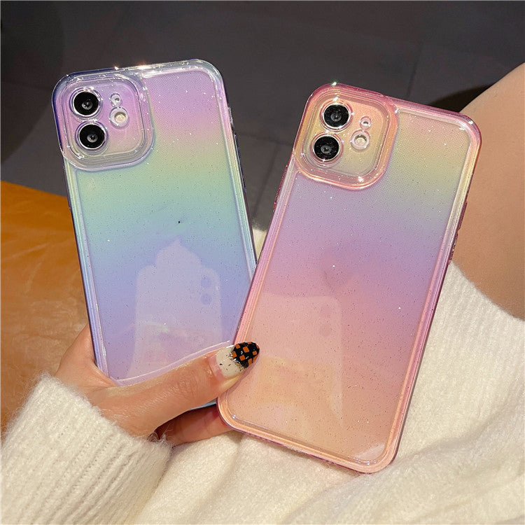 Colorful gradient transparent protective sleeve