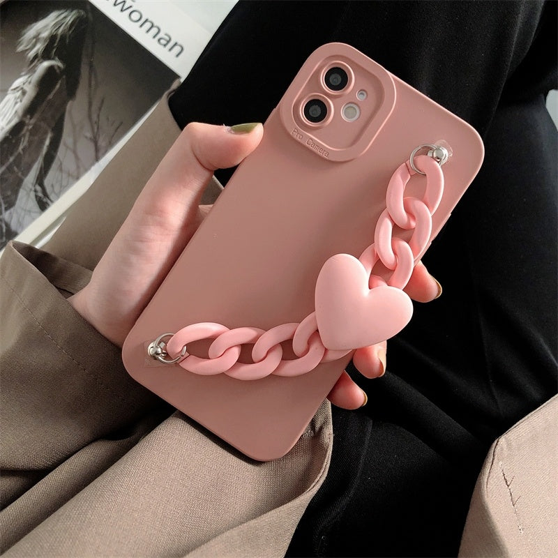 Love Bracelet Mobile Phone Case All-inclusive Lens Soft Shell Anti-drop