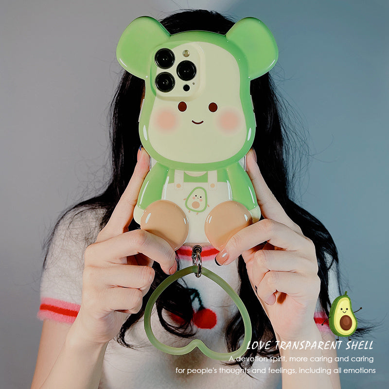 Avocado Doll With Bracelet Phone Case Silicone Protective Cover