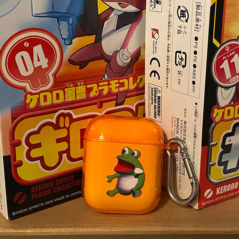 Frog Headphone Protective Case Transparent Soft Shell