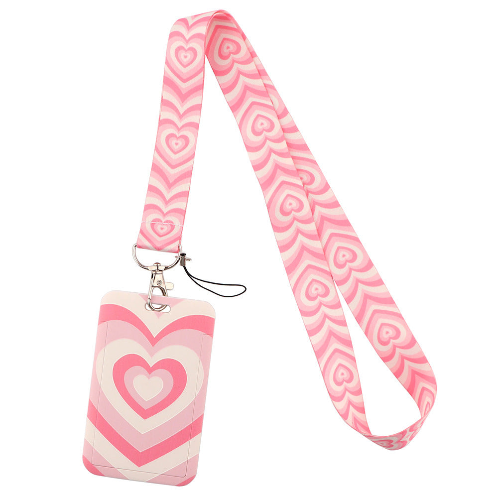 Heart Shaped Love Mobile Phone Lanyard Sleeve