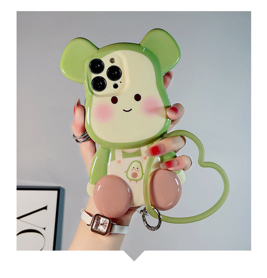 Avocado Doll With Bracelet Phone Case Silicone Protective Cover