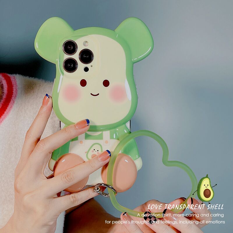 Avocado Doll With Bracelet Phone Case Silicone Protective Cover