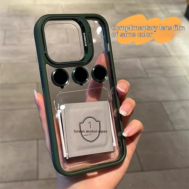 With Lens Protector Phone Case Transparent Support