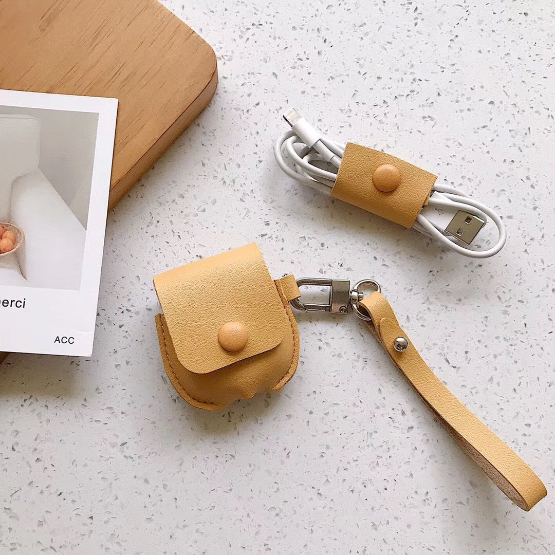 Wireless Bluetooth Headset With Lanyard Protective Cover
