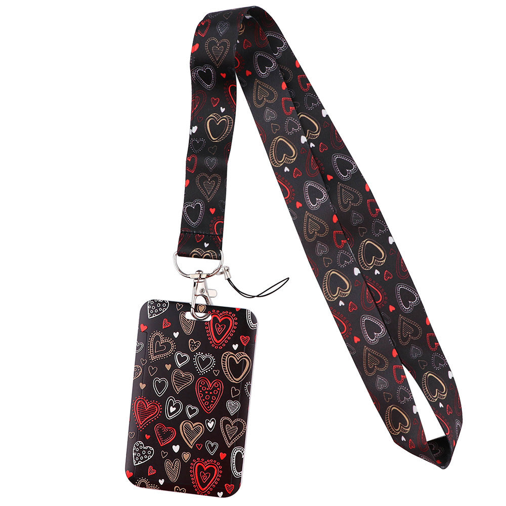 Heart Shaped Love Mobile Phone Lanyard Sleeve