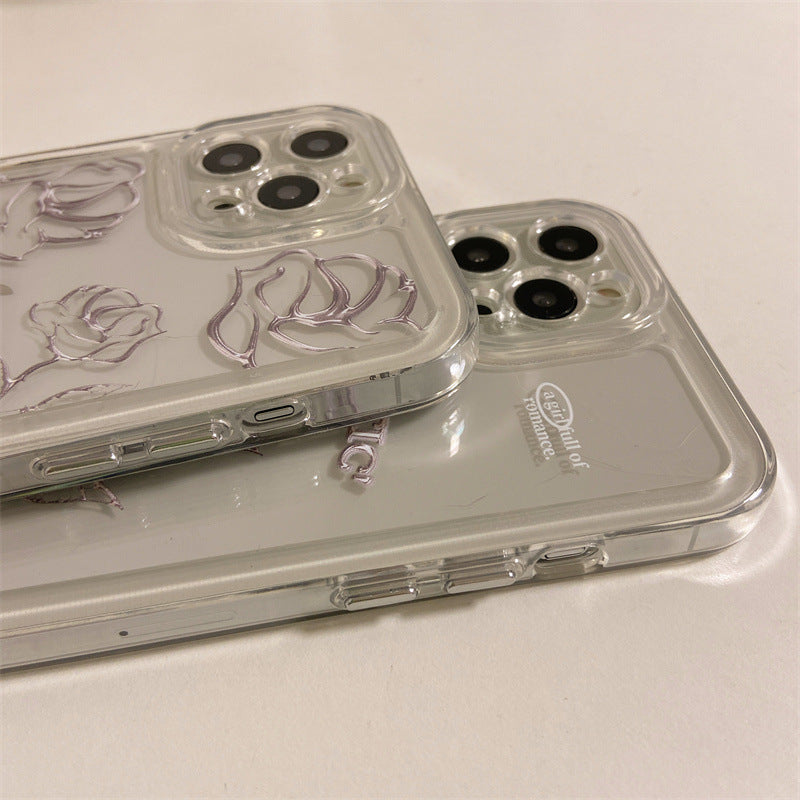 French Rose For The New Female Transparent Shell