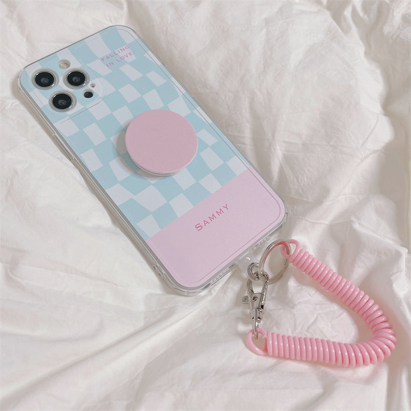 Checkerboard Bracket For Universal Lanyard Mobile Phone Case