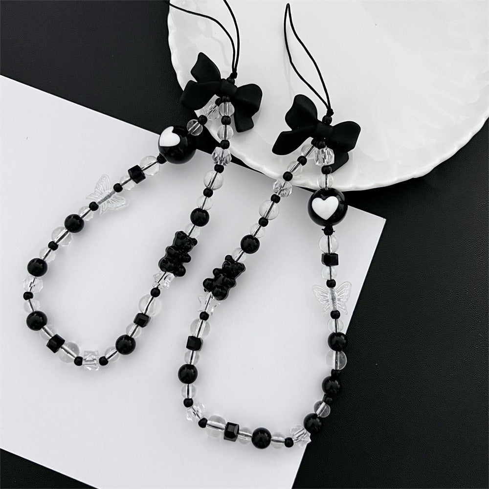 Acrylic Handmade Bow Mobile Phone Lanyard