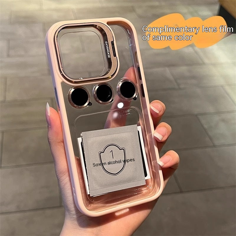 With Lens Protector Phone Case Transparent Support