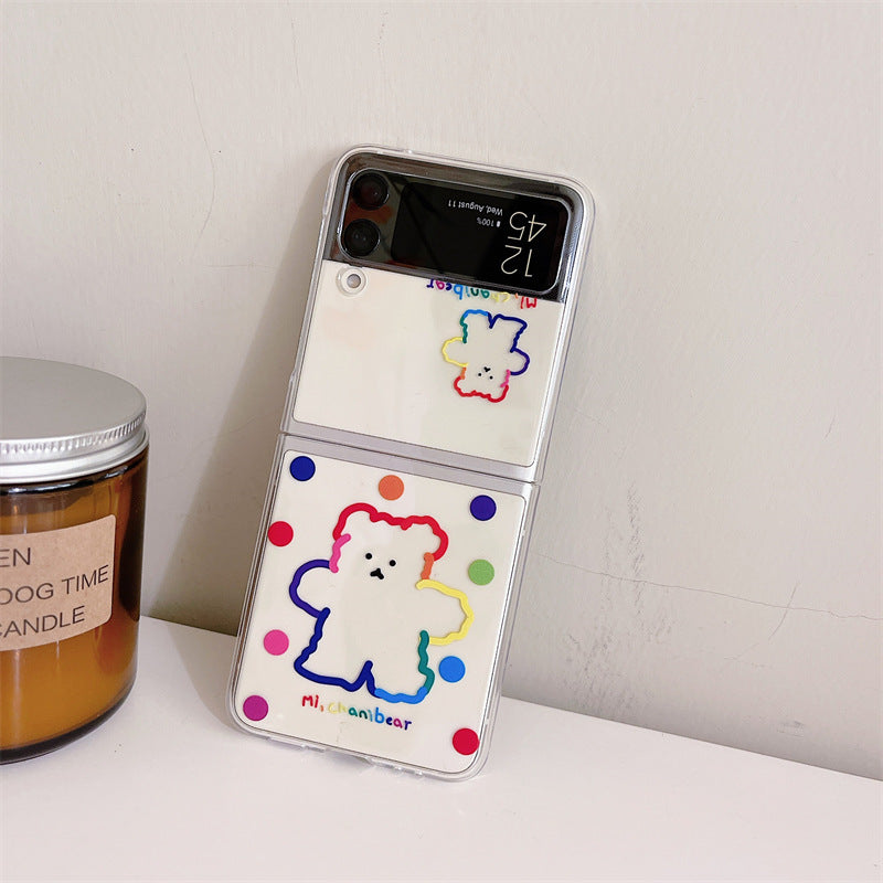 Folding Screen Mobile Phone Case Personalized Cartoon