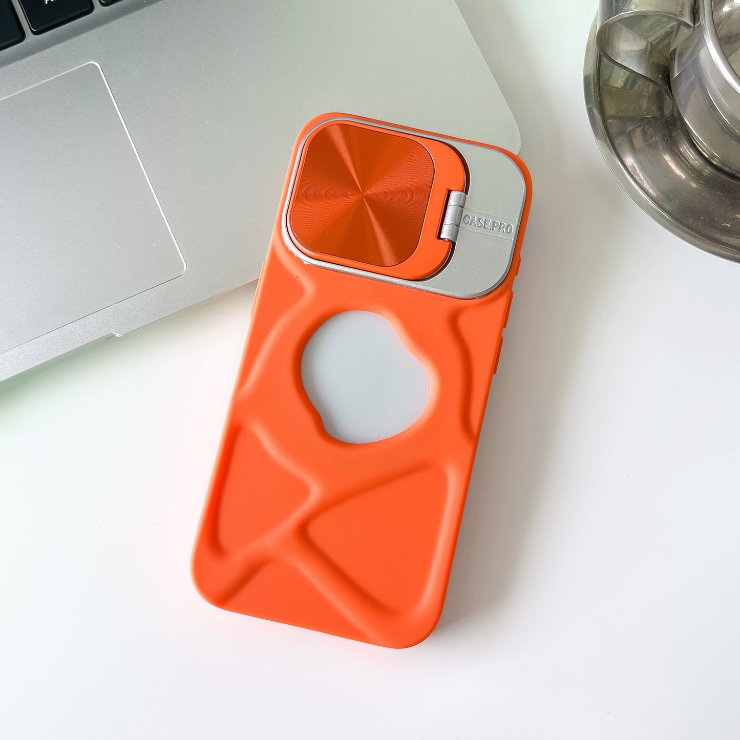 CD Pattern Lens Bracket Magnetic Sucker Phone Case Application Trend