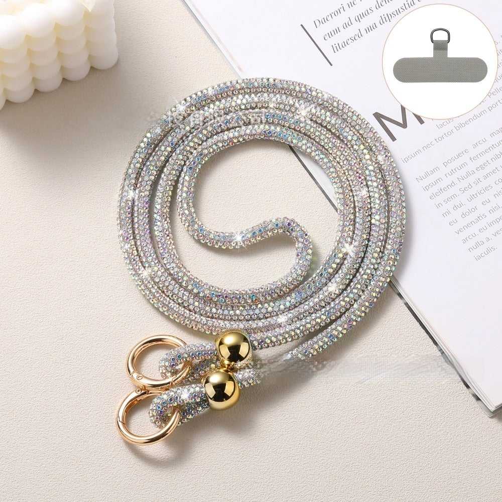 Luxury Rhinestone Mobile Phone Lanyard