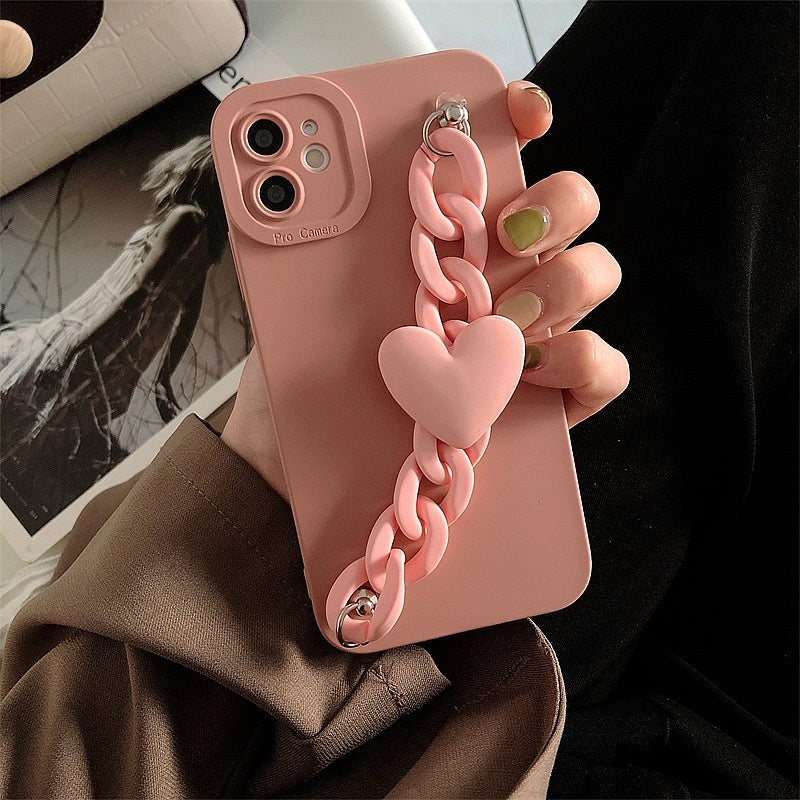 Love Bracelet Mobile Phone Case All-inclusive Lens Soft Shell Anti-drop