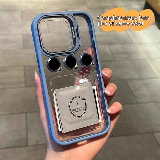 With Lens Protector Phone Case Transparent Support