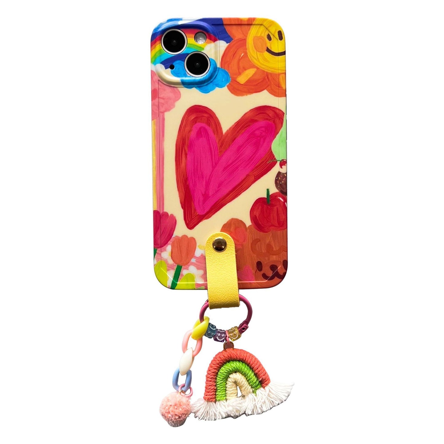 Graffiti Love Rainbow Crossbody New Creative Soft Shell