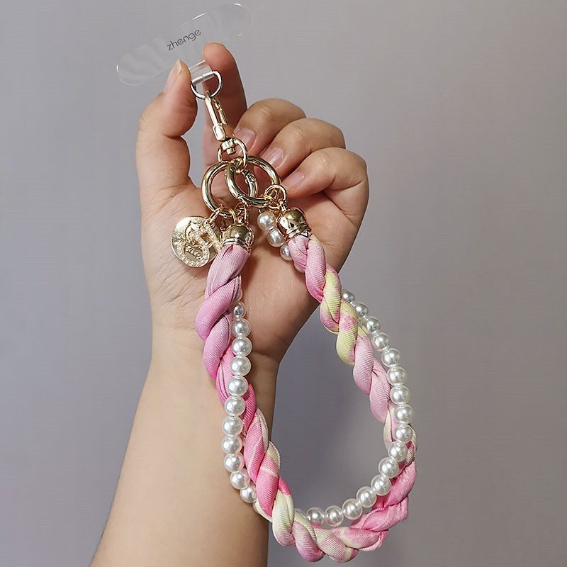 Mobile Phone Lanyard Short Pearl
