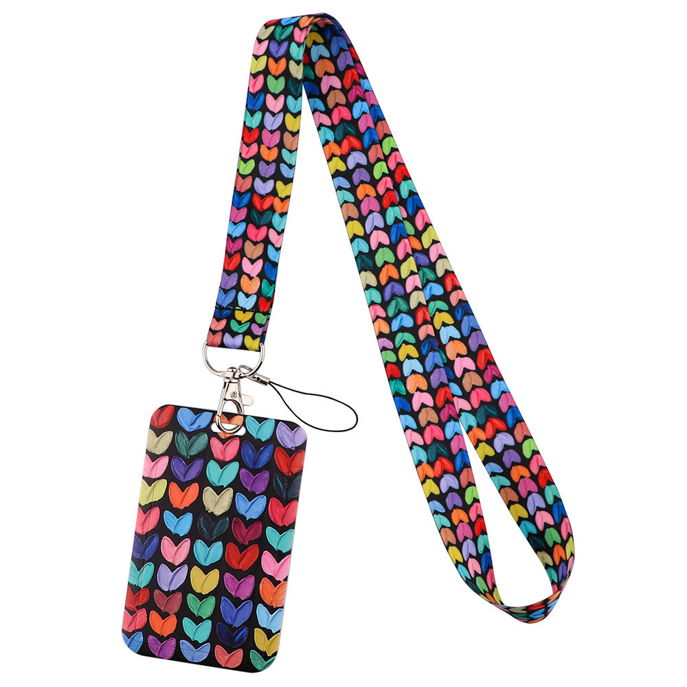 Heart Shaped Love Mobile Phone Lanyard Sleeve