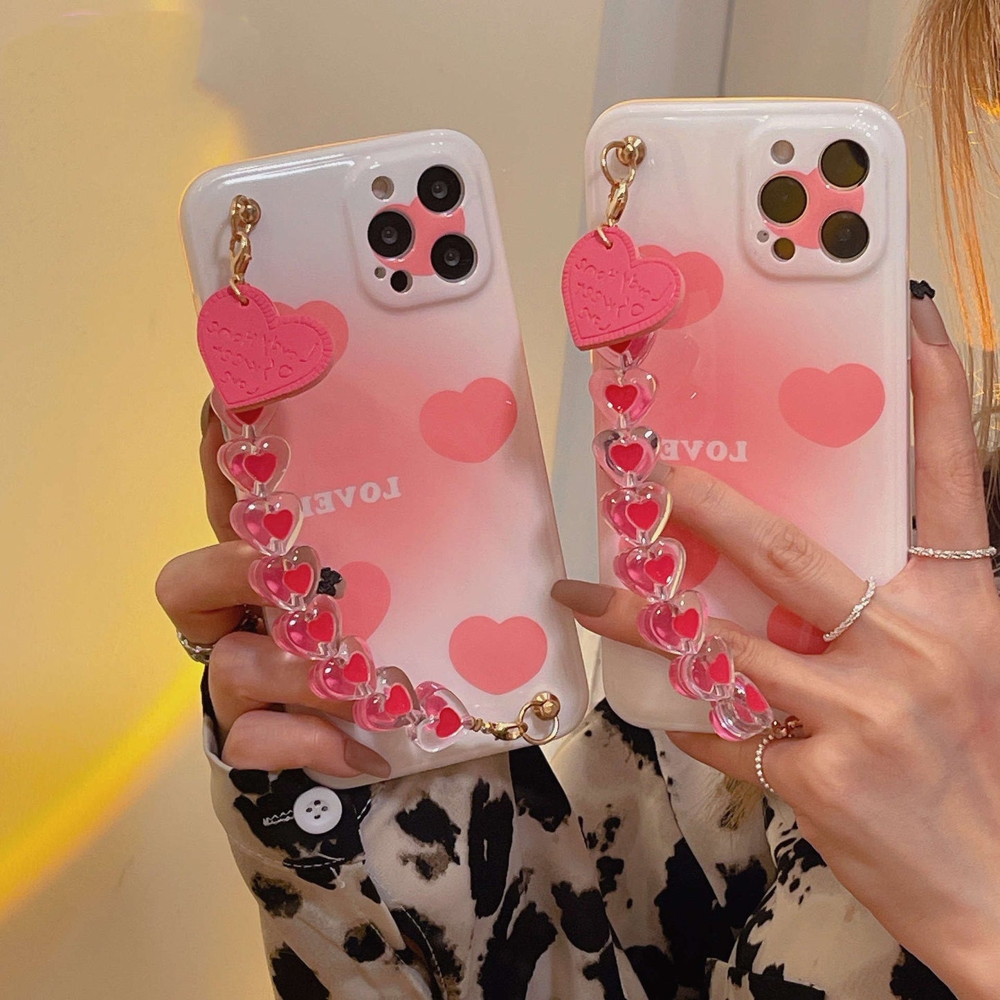 Gradient Love All-inclusive Phone Case