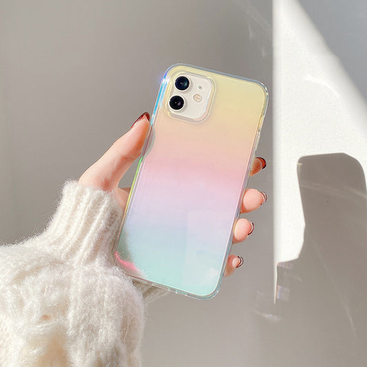 Aurora Laser Transparent Soft Phone Case