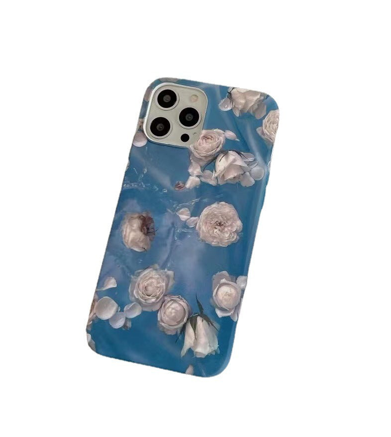 Oil Painting Flowers Suitable For Apple 12 Mobile Phone Case
