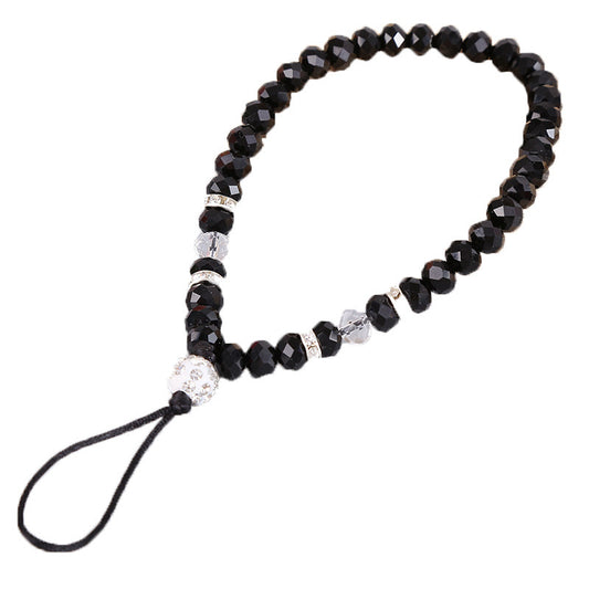 Mobile Phone Lanyard Crystal Short Bracelet Pendant