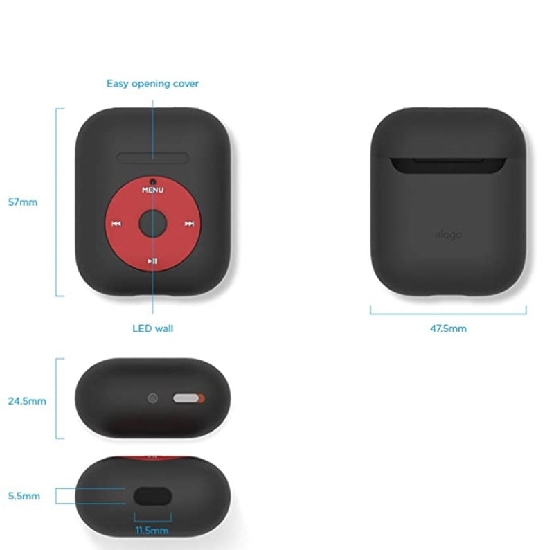 Compatible with Apple, Wireless Bluetooth Protective Cover Silicone Case Storage Bag