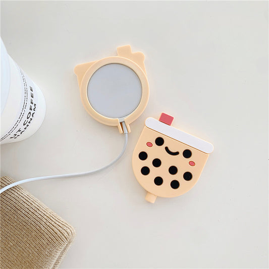 Creative Pearl Milk Tea Protective Cover Shell Silicone