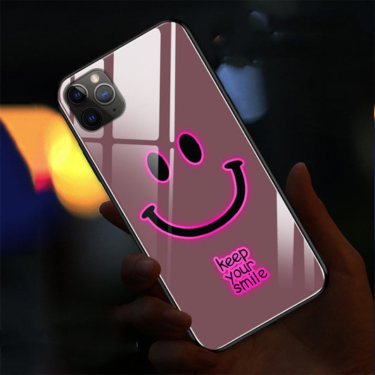 Compatible with Apple, Lucky Rainbow  Xsmax Mobile Phone Case New IPhone12 Call Glow 11 Smiley Face