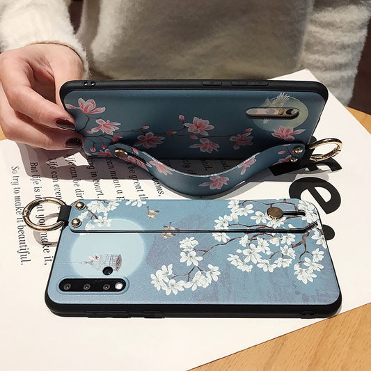 Fashion Simple Embossed Wristband Phone Case
