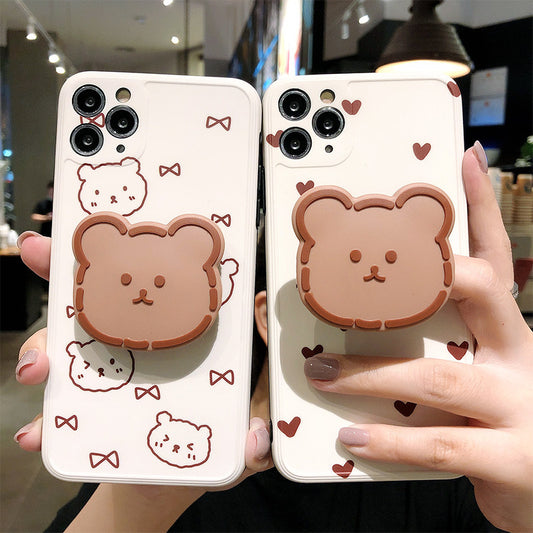 Compatible with Apple , Cartoon Love Bear Mobile Phone Case