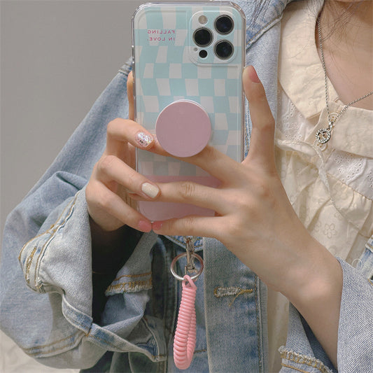 Checkerboard Bracket For  Universal Lanyard Mobile Phone Case