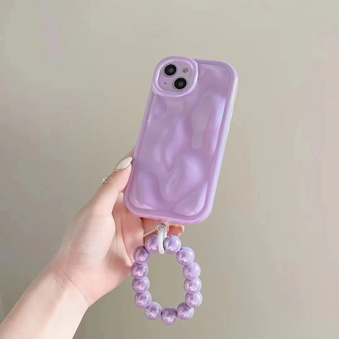 Solid Color Meteorite Print Apple Phone Case