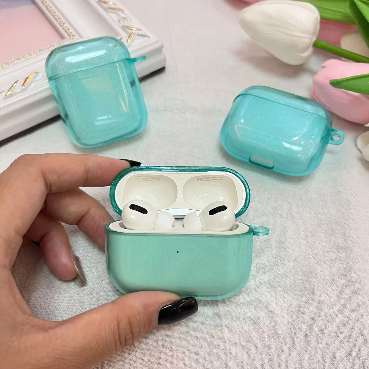 Bluetooth Earphone Cover Transparent TPU Soft Case Headphone Case