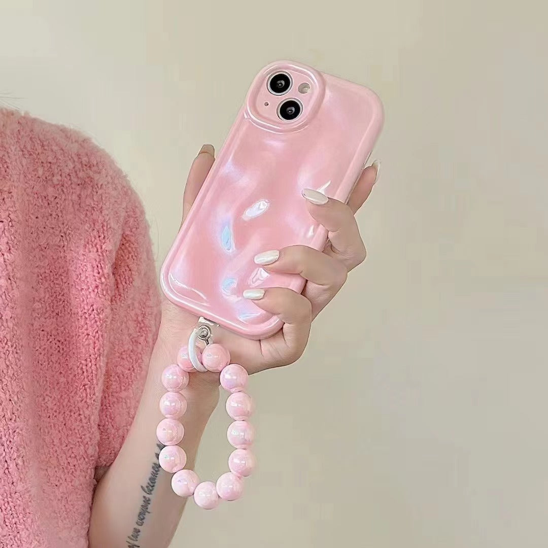 Solid Color Meteorite Print Apple Phone Case