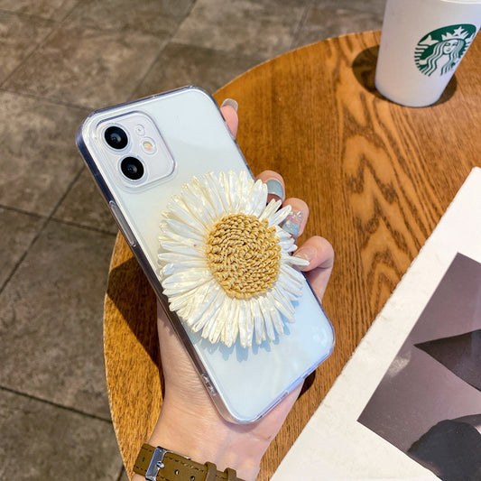 Compatible with Apple , Ins Net Red Sunflower Makeup Mirror Phone Case