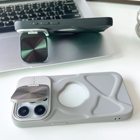 CD Pattern Lens Bracket Magnetic Sucker Phone Case Application Trend
