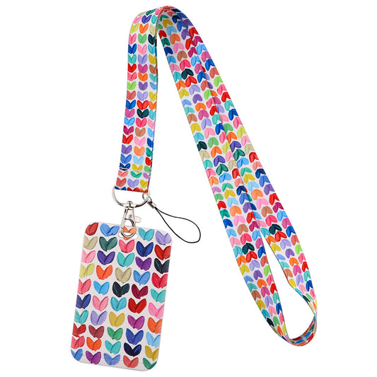 Heart Shaped Love Mobile Phone Lanyard Sleeve