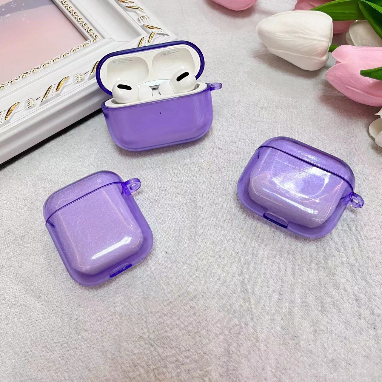 Bluetooth Earphone Cover Transparent TPU Soft Case Headphone Case