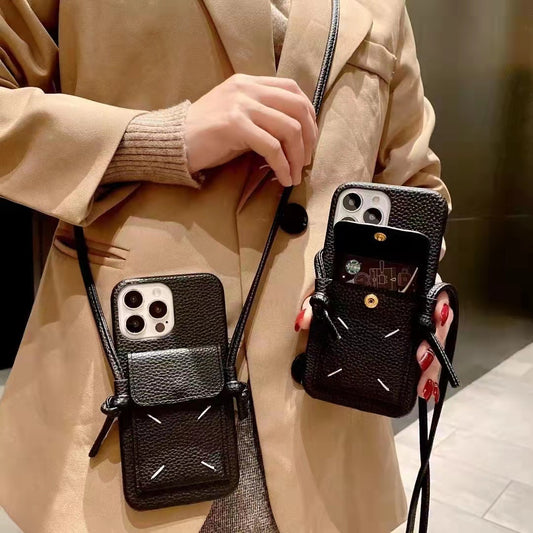 Ladies Fashion Card Slanting Phone Case