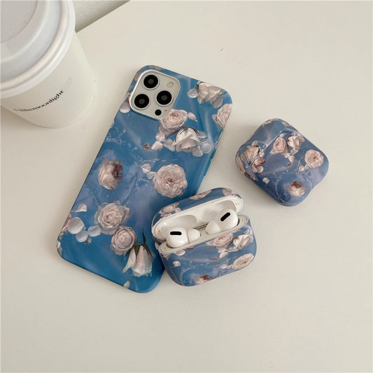 Oil Painting Flowers Suitable For Apple 12 Mobile Phone Case