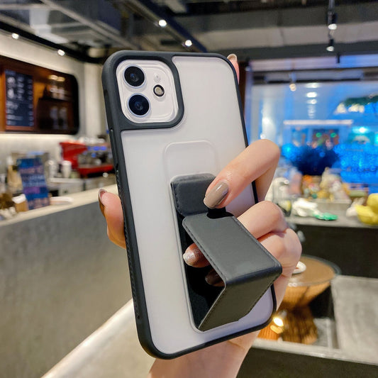 Pure Color Bracket Mobile Phone Case Trend