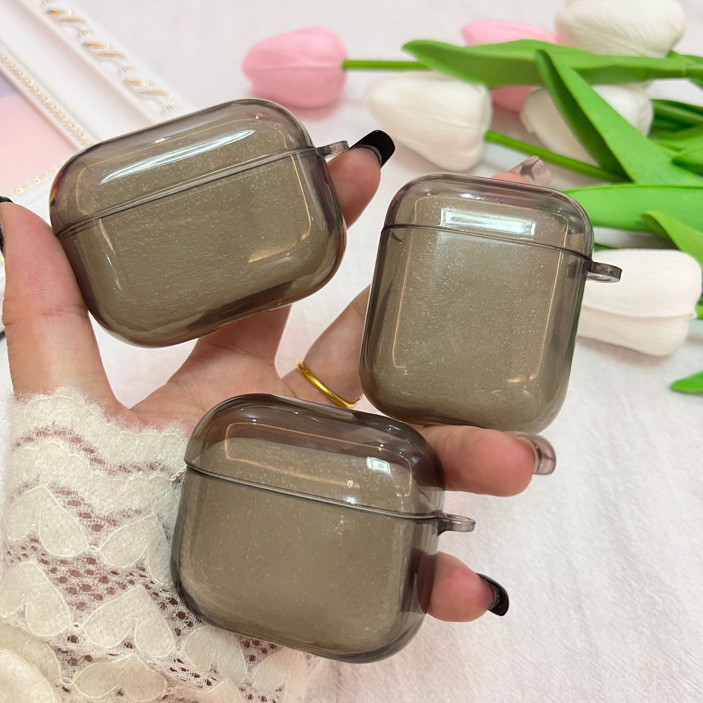 Bluetooth Earphone Cover Transparent TPU Soft Case Headphone Case