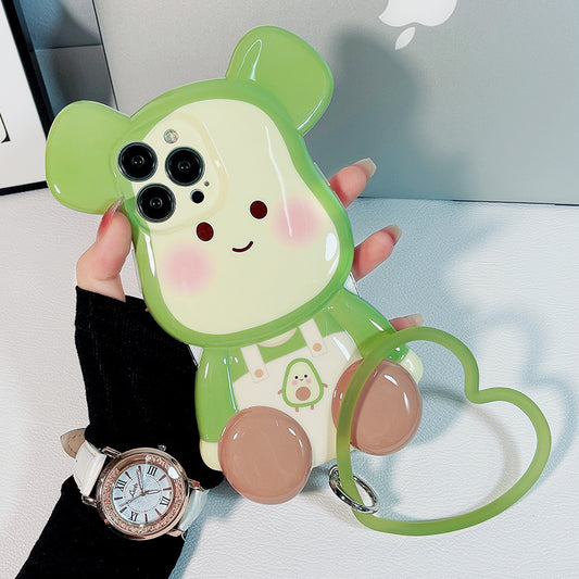 Avocado Doll With Bracelet Phone Case Silicone Protective Cover