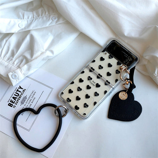Transparent Love Pendant Bracelet Mobile Phone Case