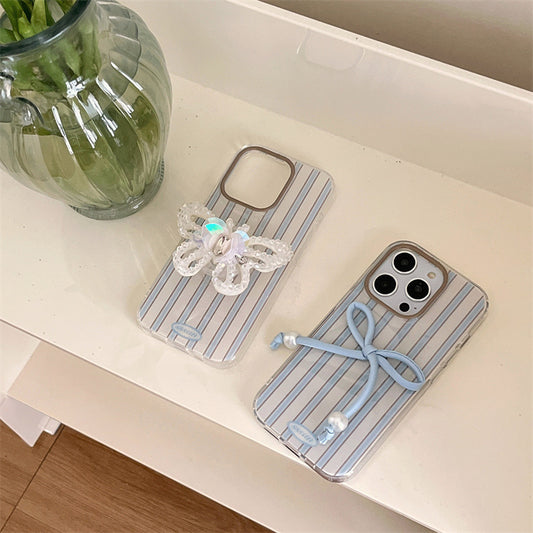 Simple Style Stripes Suitable For 15ProMax Phone Case