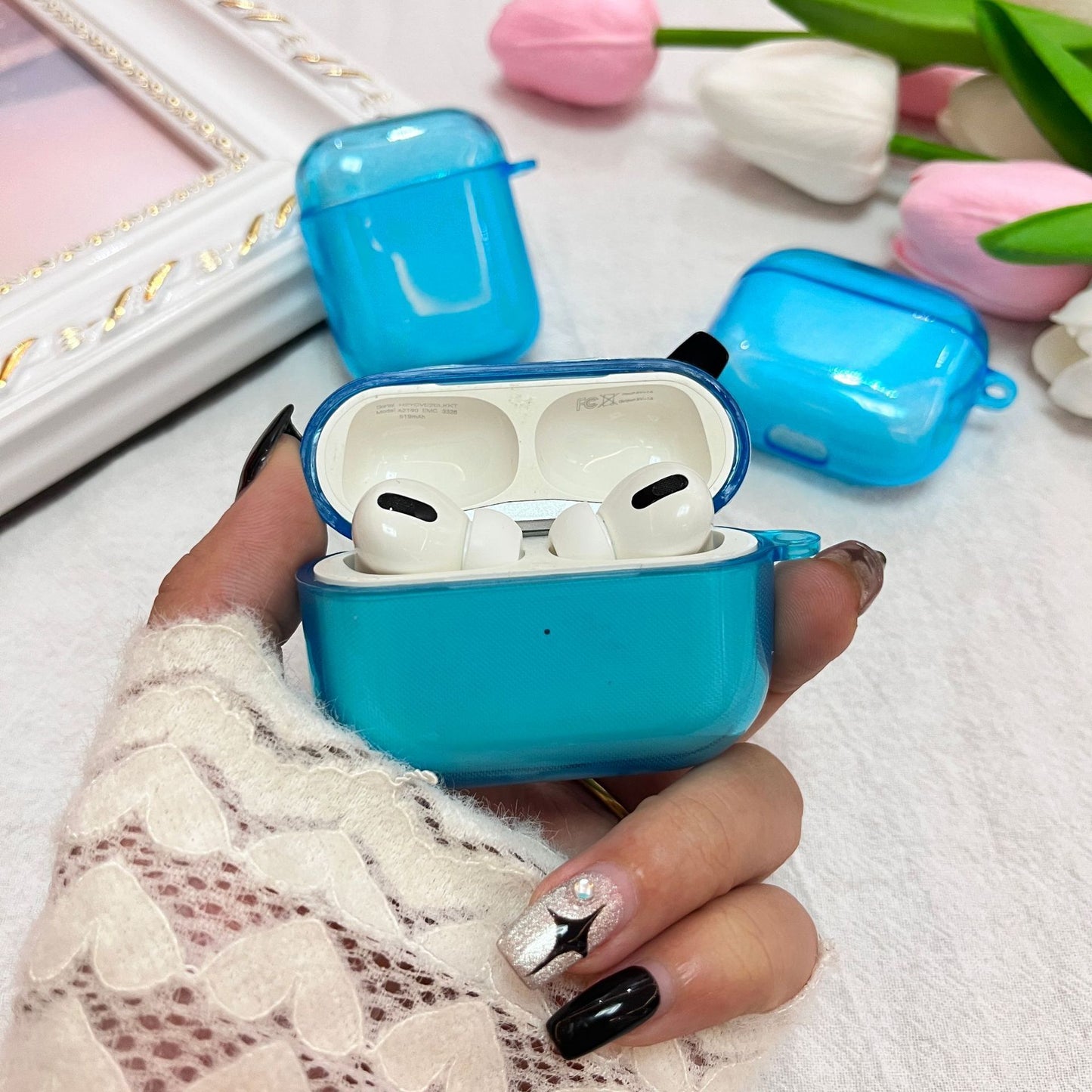 Bluetooth Earphone Cover Transparent TPU Soft Case Headphone Case